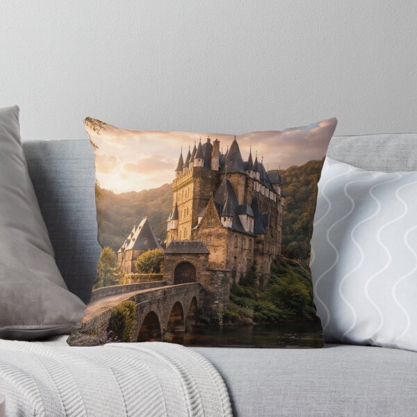 Item preview, Medieval castle illuminated at sunset designed and sold by JuViRo.