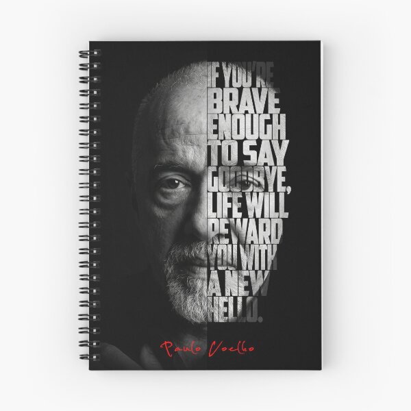 Item preview, Paulo Coelho Split Face Quote Poster designed and sold by Enea Kelo.
