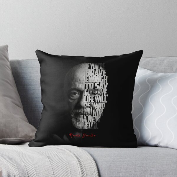 Item preview, Paulo Coelho Split Face Quote Poster designed and sold by Enea Kelo.