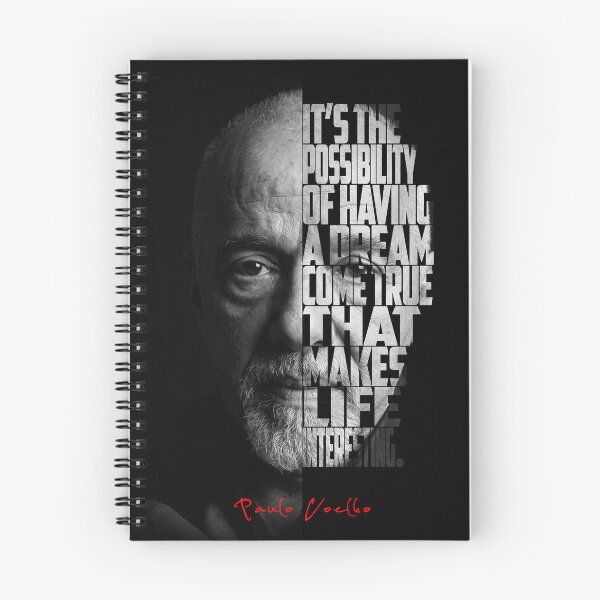 Item preview, Paulo Coelho Split Face Quote Poster designed and sold by Enea Kelo.