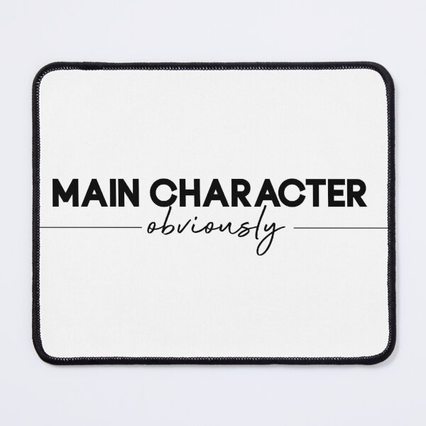 Item preview, Main Character Obviously – Minimal Aesthetic Typography Design designed and sold by tiazre.