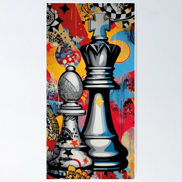 Item preview, Chess King in Pop Art Style designed and sold by drizzd.
