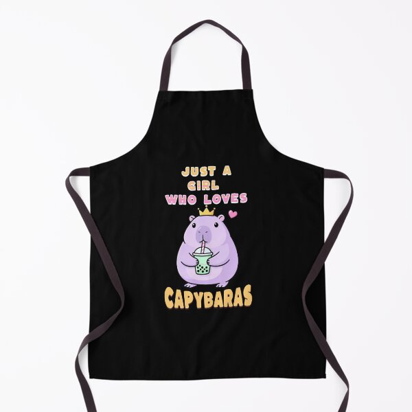 Item preview, FUnny Capybara with boa tea, Just a girl who loves CAPYBARAS designed and sold by CeliaZnx.