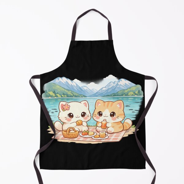 Item preview, Lake Annecy - kawaii cats designed and sold by DamioPolArt.