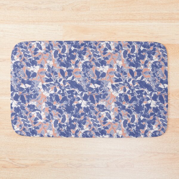 Item preview, Monochrome Blue Wildflower Silhouette Floral Pattern designed and sold by Seamlessly Buffalo.