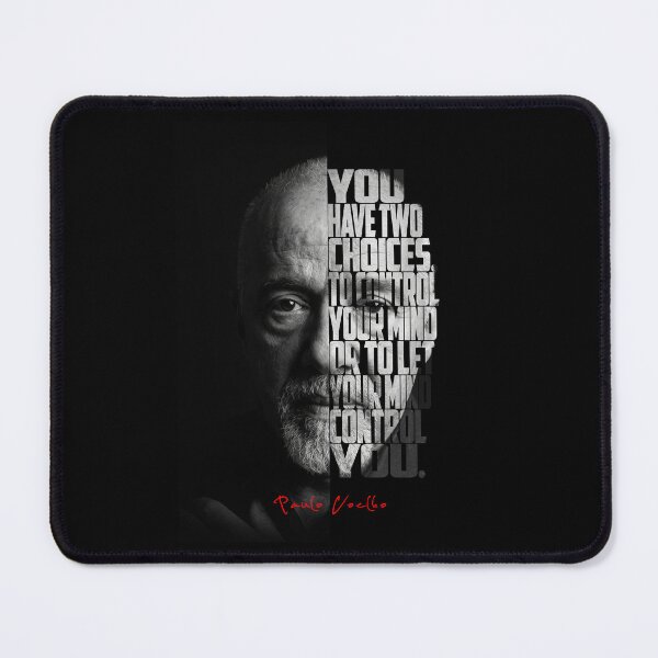 Item preview, Paulo Coelho Split Face Quote Poster designed and sold by Enea Kelo.