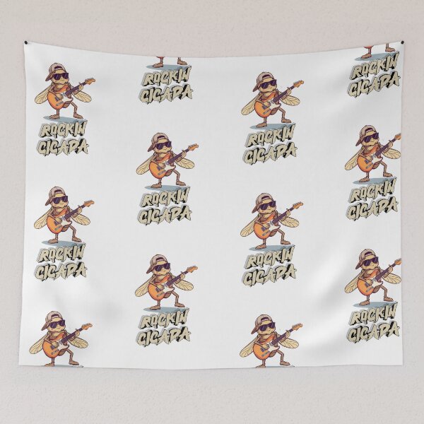 Item preview, ROCKIN CICADA T-SHIRT MUSIC designed and sold by NinaCreator.