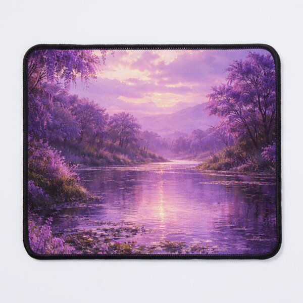 Item preview, Enchanted river under purple sky designed and sold by JuViRo.