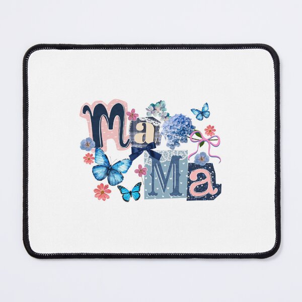 Item preview, Mama Floral Butterfly Collage – Stylish Patterned Letter Design designed and sold by Saxon Designs.