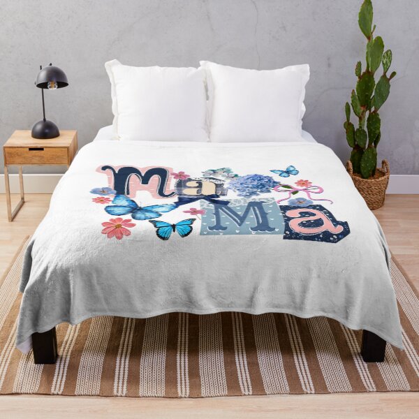 Item preview, Mama Floral Butterfly Collage – Stylish Patterned Letter Design designed and sold by Saxon Designs.