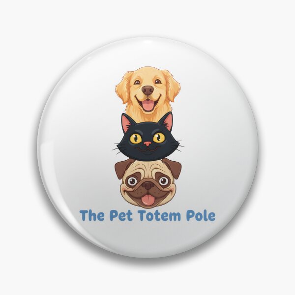 Item preview, The Pet Totem Pole – Cute Dog and Cat Stacking Design designed and sold by Fuechse.