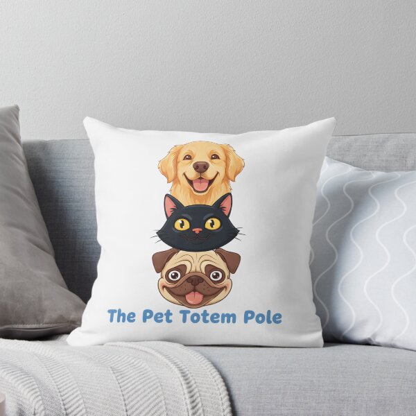 Item preview, The Pet Totem Pole – Cute Dog and Cat Stacking Design designed and sold by Fuechse.