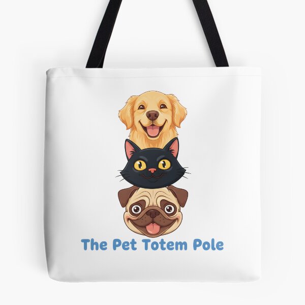 Item preview, The Pet Totem Pole – Cute Dog and Cat Stacking Design designed and sold by Fuechse.