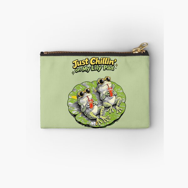 Item preview, Funny green frogs. Frog Life .Just Chilling on my Lily Pad. designed and sold by Natart1004.