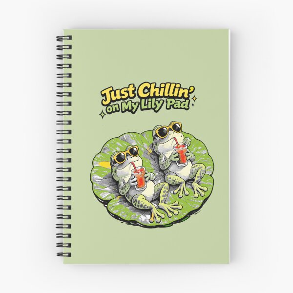 Item preview, Funny green frogs. Frog Life .Just Chilling on my Lily Pad. designed and sold by Natart1004.