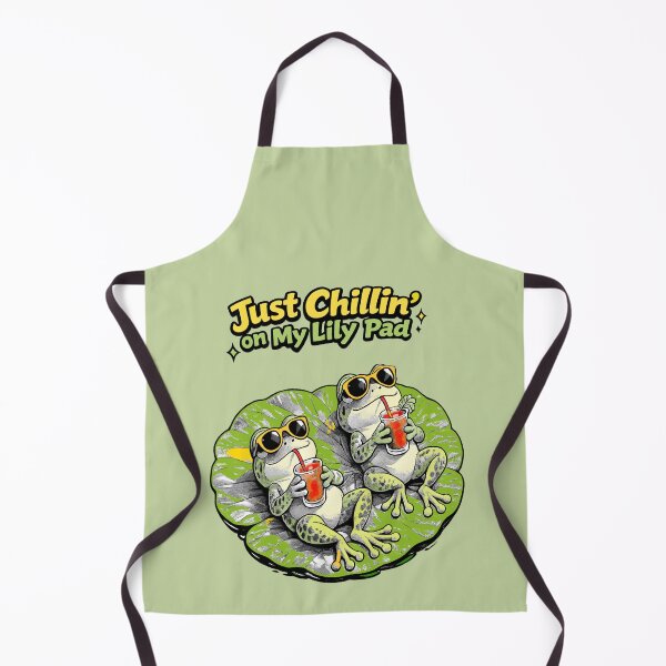 Item preview, Funny green frogs. Frog Life .Just Chilling on my Lily Pad. designed and sold by Natart1004.