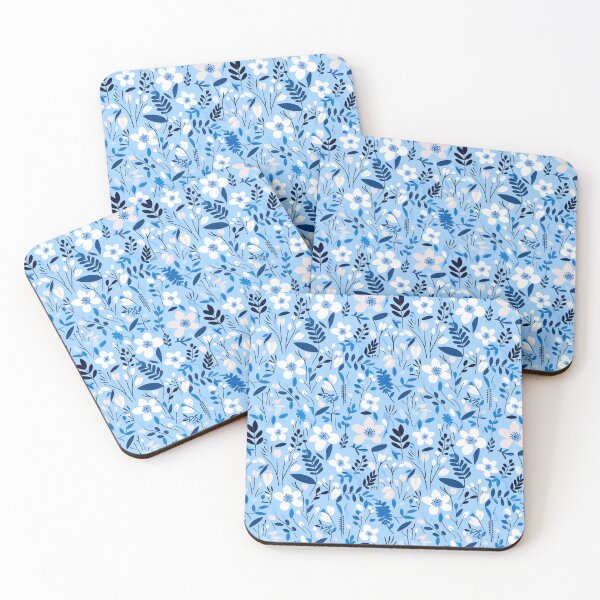 Item preview, Blue Florals 52 designed and sold by Dawne's Designs.