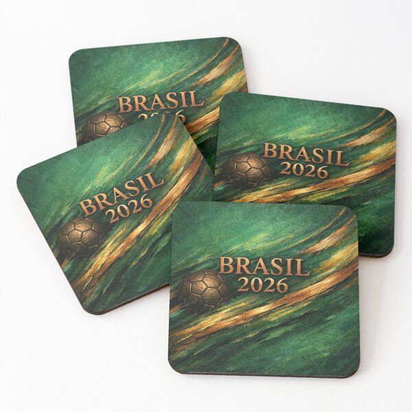 Item preview, Brasil 2026 Soccer Theme Dark Green designed and sold by BrickByDream.