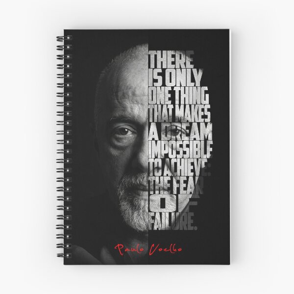 Item preview, Paulo Coelho Split Face Quote Poster designed and sold by Enea Kelo.