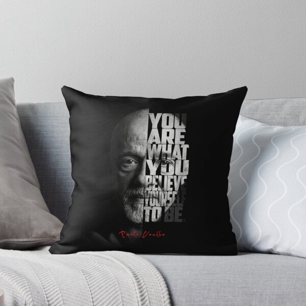Item preview, Paulo Coelho Split Face Quote Poster designed and sold by Enea Kelo.