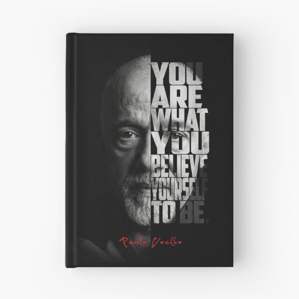Item preview, Paulo Coelho Split Face Quote Poster designed and sold by Enea Kelo.