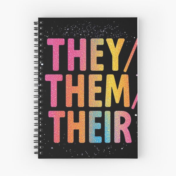 Item preview, They Them Their Pronouns Glitter Galaxy Pride Art designed and sold by rainbowgremlin.