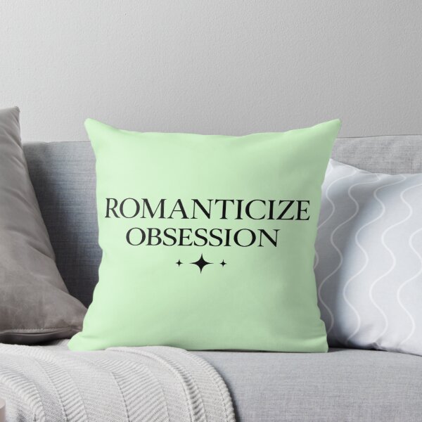 Item preview, Romanticize Obsession Minimal Aesthetic Typography Design designed and sold by KawaiiOrbit.