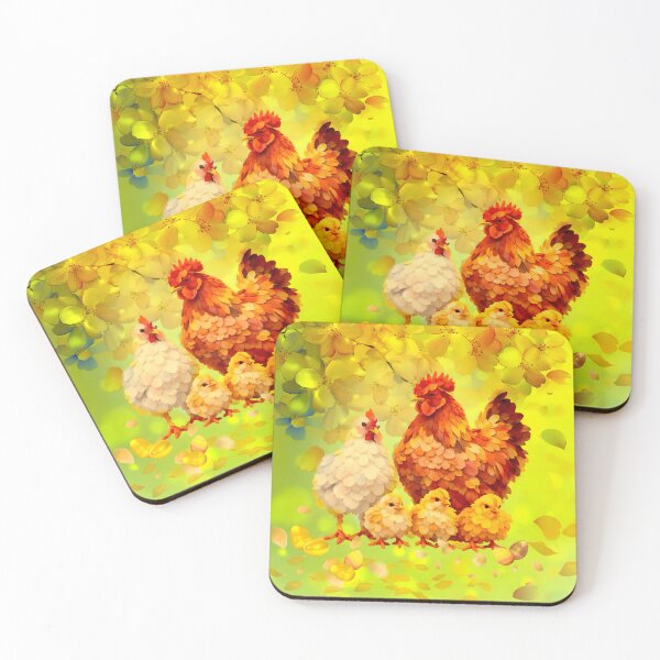 Item preview, Happy chicken family designed and sold by clarazen.