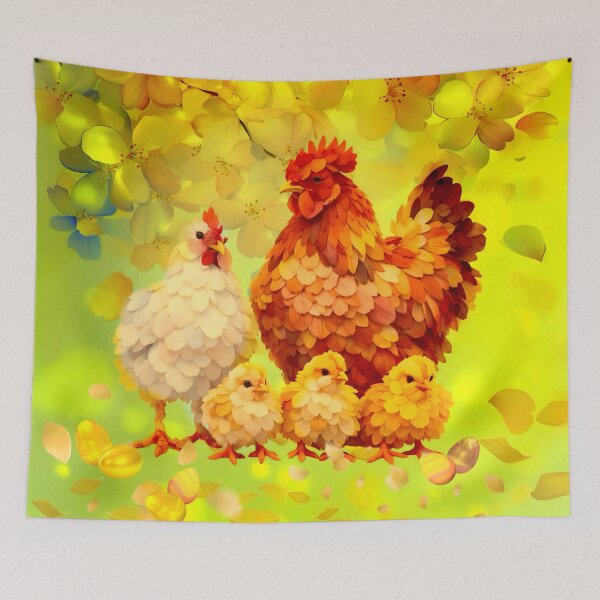 Item preview, Happy chicken family designed and sold by clarazen.