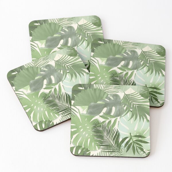 Item preview, Lush Green Tropical Monstera Palm Pattern designed and sold by Seamlessly Buffalo.