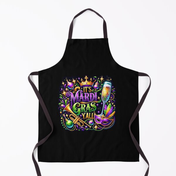 Item preview, Mardi Gras Mask & Beads – Colorful Fat Tuesday Celebration Artwork designed and sold by artedigital99.