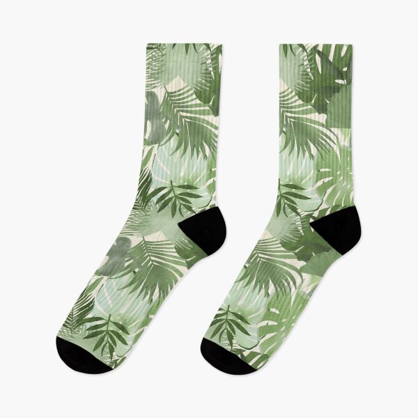Item preview, Lush Green Tropical Monstera Palm Pattern designed and sold by Seamlessly Buffalo.