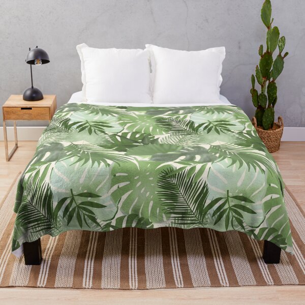 Item preview, Lush Green Tropical Monstera Palm Pattern designed and sold by Seamlessly Buffalo.