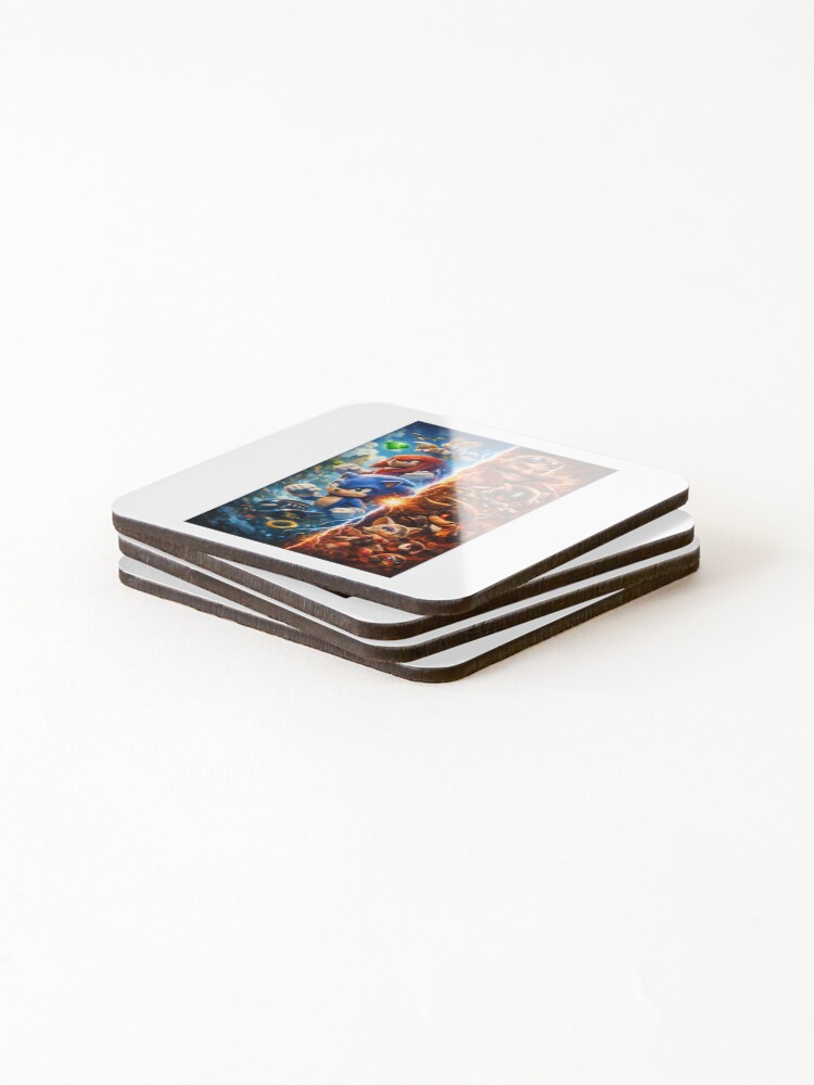 Thumbnail 4 of 5, Coasters (Set of 4), Sonic Rivals designed and sold by Prints-Things.