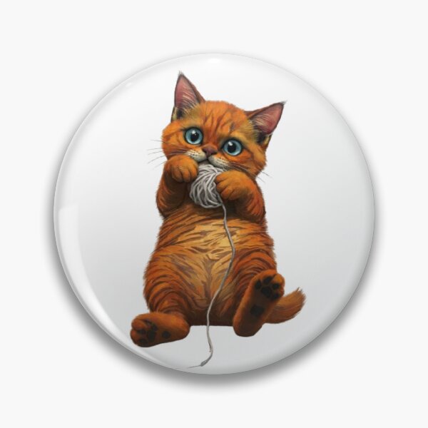 Item preview, Cute Ginger Kitten Playing with a Ball of Yarn designed and sold by CHRIST5000.