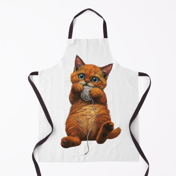 Item preview, Cute Ginger Kitten Playing with a Ball of Yarn designed and sold by CHRIST5000.