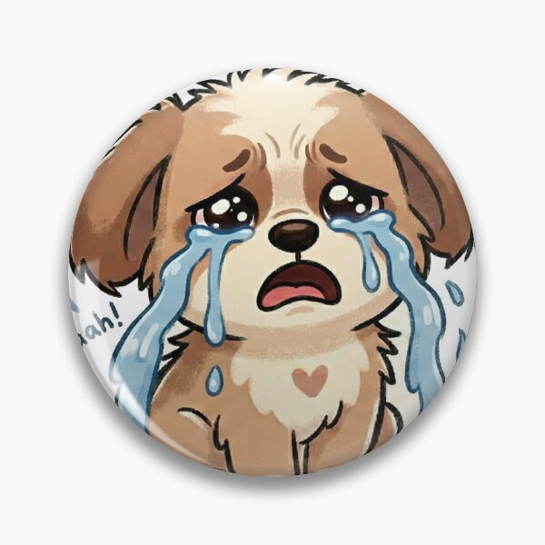 Item preview, Crying Dog Sticker designed and sold by iambill303.