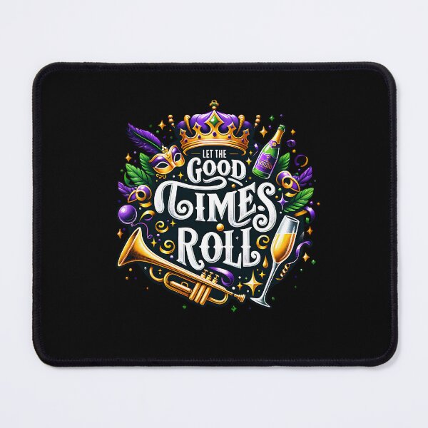 Item preview, New Orleans Mardi Gras Spirit – Festive Purple Green Gold Graphic designed and sold by artedigital99.