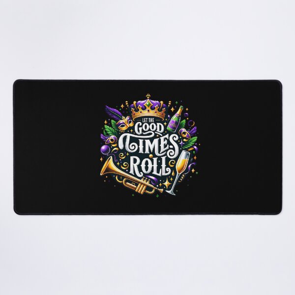 Item preview, New Orleans Mardi Gras Spirit – Festive Purple Green Gold Graphic designed and sold by artedigital99.