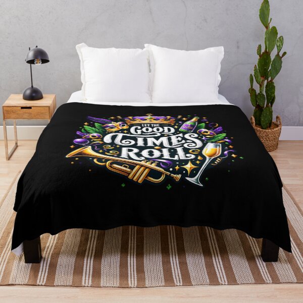 Item preview, New Orleans Mardi Gras Spirit – Festive Purple Green Gold Graphic designed and sold by artedigital99.