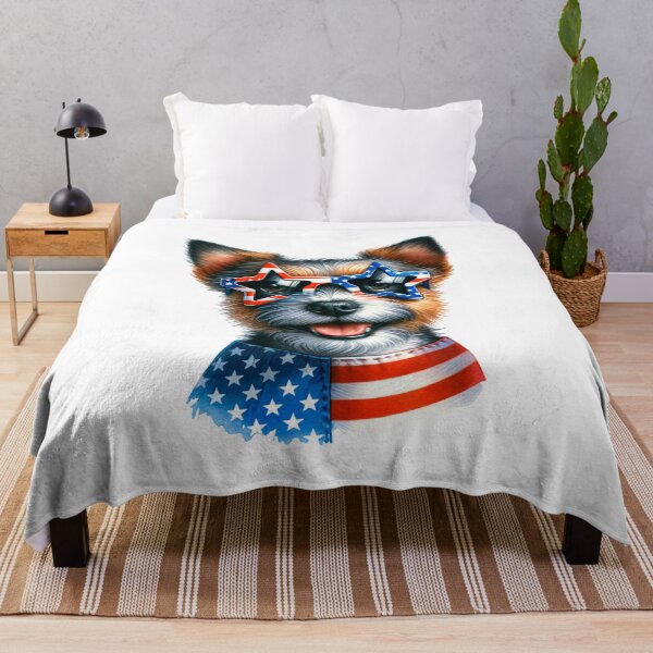 Item preview, Patriotic Cairn Terrier with American Star Sunglasses – Cute 4th of July Dog designed and sold by Polarisofficial.