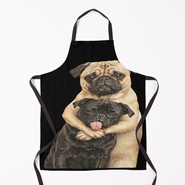 Item preview, Adorable Pug Hug – Cute Pug Dog Illustration designed and sold by THISPUGVIBE.