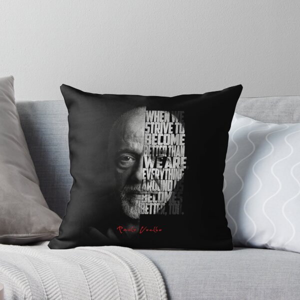 Item preview, Paulo Coelho Split Face Quote Poster designed and sold by Enea Kelo.