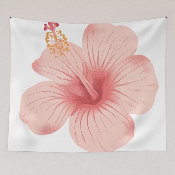 Item preview,  Gemini said Elegant Pink Hibiscus Watercolor Illustration designed and sold by Vision Crafted.