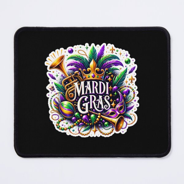 Item preview, Mardi Gras Celebration Design – Vibrant Carnival Art for Party Outfits designed and sold by artedigital99.