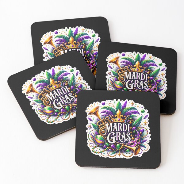 Item preview, Mardi Gras Celebration Design – Vibrant Carnival Art for Party Outfits designed and sold by artedigital99.