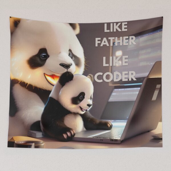 Item preview, Like Father Like Coder Cute Programmer Dad Coding Design designed and sold by Noctavia07.