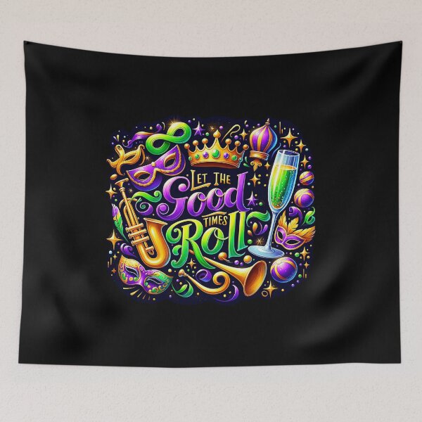 Item preview, Mardi Gras Celebration Design – Vibrant Carnival Art for Party Outfits designed and sold by artedigital99.