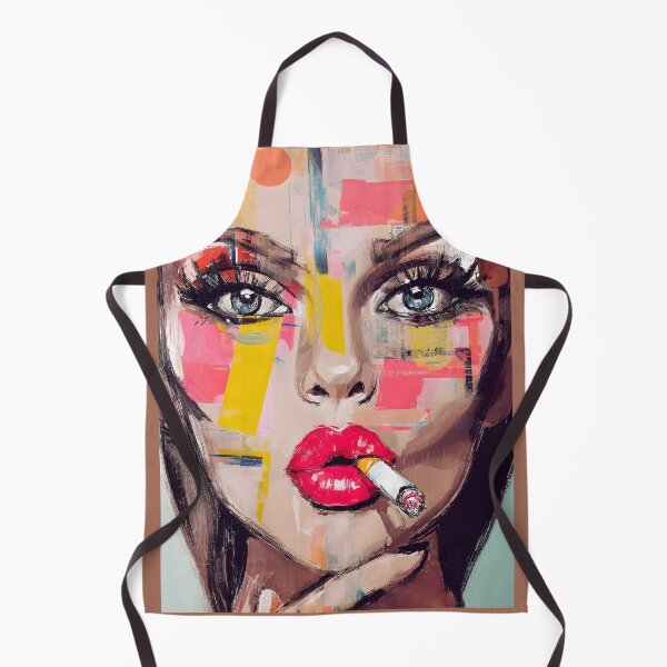 Item preview, Ignite Modern Energy with Expressive Eyes, Red Lips and Geometric Color Fusion designed and sold by OlfactoART Studio.