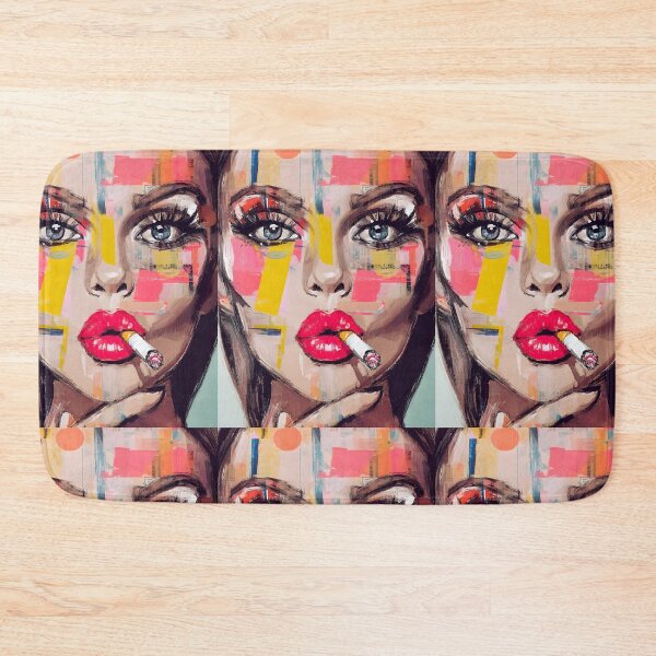 Item preview, Ignite Modern Energy with Expressive Eyes, Red Lips and Geometric Color Fusion designed and sold by OlfactoART Studio.